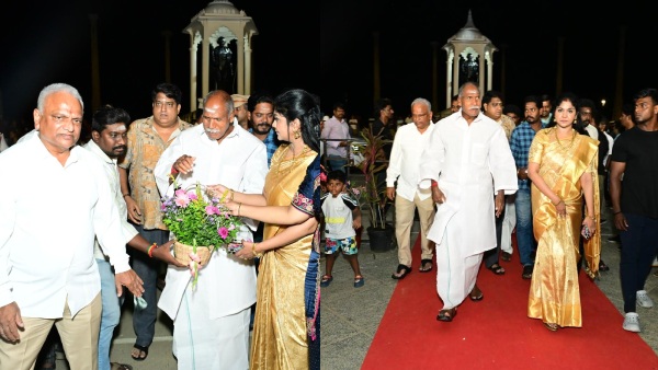 Guest arrival scenes from the Pondy Melange launch